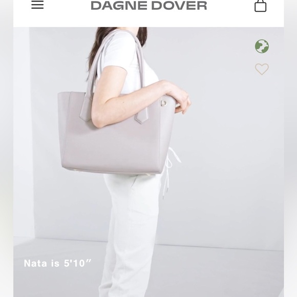 Dagne Dover Gray Tote Bag with Sleek Design - Picture 13 of 15
